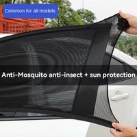 Car Rear Side Window Sunshade UV Protect Shield Mesh Prevent Mosquito Sunshine Privacy Protection Foldable Curtain NEW