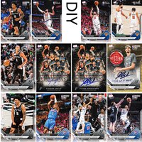 Basketball Collectible Cards DIY Homemade Victor Wembanyama Alexander Harper Jalen Brunson Laser Glitter Boy's holiday gift