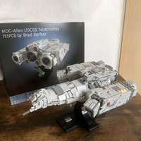 751PCS MOC Icons Series Spaceship the USCSS Nostromo Building Blocks Set Alien‘s Starship DIY Assembly Bricks Model Toys Gifts