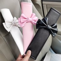 1/2pcs Flower Shoulder Pad Car Seat Belt Small Interior Decoration Protection Cartoon Creative Insurance Cover Car Accessories