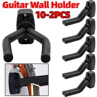 2-10Pcs Guitar Holder Hook Metal Ukulele Wall Mount Hanger Guitar Display Stand Easy To Install Bass Instrument Accessories