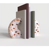 Silicone Mold For Concrete Bookend Plaster Bookrest Jesmonite Cement bookshelf Mold DIY Tabletop Support Decoration Molds