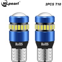 2PCS LED T10 W5W 194 168 LED Bulbs Canbus No Error Clearance Car Interior Reading Door Trunk License Plate Lamp 6500K White