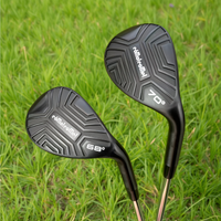 A high-angle golf putter with a blade design, 68°/70°/72°, matte black finish, sand shaft with high rebound and deep grooves for
