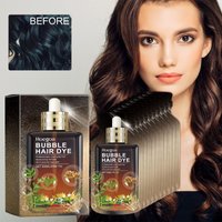 Plant bubble dye +1 hair dye comb gentle and not hurt hair dye cream long-lasting cover gray hair easy to color lazy people dye