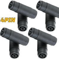 Audio Cable Connector 4 Pin Speakon Female To Female Changer Adapter for Speaker Cables