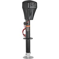 SucceBuy 5000 Pfund elektrischer Anhängerheber, Wohnmobile, Power-Zungenheber mit 2-Wege-Anschluss und Kurbelgriff, 25,4–28,3 Zoll Hub für Wohnmobile