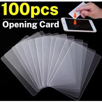 1-100PCS Plastic Card Phone Screen Opener Ultra Thin Flexible Pry Removal Tool Clear Repair Cards for Mobile Tablet LCD Screen