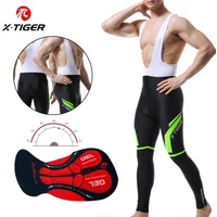 AliExpress X-TIGER X-Tiger Men's Pro Cycling Long Pants 5D Gel Padded Coolmax Cycling Bib Pants Autumn MTB Road BicycleTrousers Bike Tights