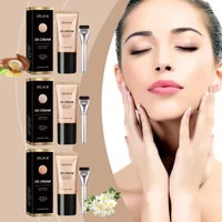 Face Foundation Liquid Waterproof Oil Control Matte Long Lasting Concealer Brightening Full Coverage DD Cream Makeup Cosmetics