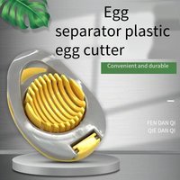 Stainless steel household decorative egg slicer, anti-slip design for kitchen preserved egg slicing