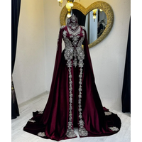 Moroccan Kaftan Caftan Muslim Evening Dresses Mermaid Sweetheart Appliques Dubai Arabic Abaya Islamic Gown Customized