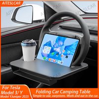 For Tesla Model Y Juniper Model 3 Highland 2016-2025 Steering Wheel Laptop Tray Food Desk Portable Office Table Car Accessories