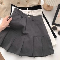 2026 Pleated Skirt Shorts for Women Black High Waist Mini Shorts Summer Preppy Style Basic Skort Dress Holiday Casual Skirts