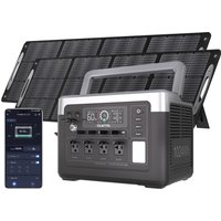1800W Solar Generator Lifepo4 Battery Generator, Solar Home Outdoor Emergency Portable Power Station