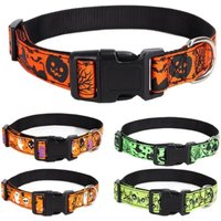Halloween Pet Dog Collar Pumpkin Bat Hat Decorative Adjustable Festival Neck Strap for Dogs Halloween Party Pet Costume