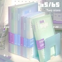 1PC Non Irritating 8 Hole Pp Classified Loose Leaf Notebook With High Aesthetic Value Detachable Notebook For Middle