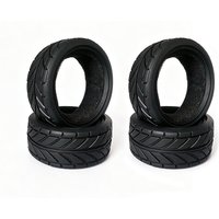 4pcs 1/10 RC Racing Tires Hot Melt Tires for 1:10 Tamiya TT01 TT02 XV01 XV02 PTG-2 TA06 HSP HPI Kyosho RC Car Upgrade Parts