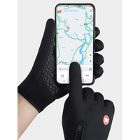 AliExpress 2025 Touchscreen Fleece Warm Gloves Outdoor Cycling Driving Waterproof Cold Gloves Windproof Non Slip Women Men Winter Ski Glove