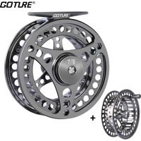 Goture 3/4 5/6 7/8 9/10 WT Fly Fishing Reels CNC-machined Large Arbor Fly Reel 2+1BB 1:1 For Trout Pike Carp Fishing Accessories