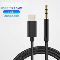 USB C to 3.5mm Jack AUX Cable DAC Type C Audio Adapter for Car Speaker Headphone Compatible with Huawei Samsung Xiaomi Vivo