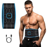 Smart EMS Abdominal Trainer Muscle Stimulator Toner Fitness Vibration Waist Belt Body Slimming Belt Electric Weight Loss Unisex