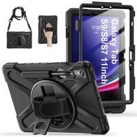 Kinder Stoßfest Tablet Abdeckung Für Samsung Galaxy Tab S10 S9 S8 Ultra 14,6 S7 11 "Plus FE 12,4 Zoll fall Schulter Gurt Funda Capa