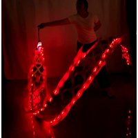 2/3/5M LED Glowing Chinese Dragon Poi Outdoor Fitness Supplies Dragon Ribbon New Year Dragon Dance Performance Juggling Props