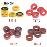 5pcs/lot T37-6 / T37-2 / T50-2 / T-30-2 Iron Powder Cores Iron Dust Core Ferrite Toroid Core Coating