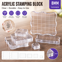 Acrylic Silicone Clear Stamps Block For Scrapbooking DIY Album Cards Decoration Embossing Handle Starter Shape Stamp