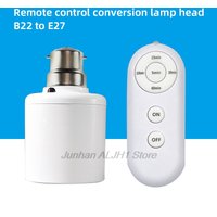 1/2/5pcs B22 To E27 Remote Lamp Holder Timer Switch 8M 110 220V F1