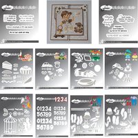 Spring Outdoor Theme Biscuit Plate Picnic Round Mat Metal Cutting Dies for Clear Stamps Handmade DIY Greeting Card Scrapbooking