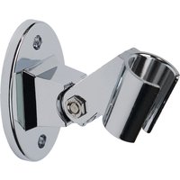 Adjustable Shower Bracket Fixed Base ABS Chrome Wall Mounted Shower Head Holder Handheld Sprayer Fixed Base Support For Bathroom
