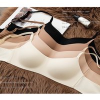 New Polyester Wireless Underwear Soft Comfort Push Up Underwear Non-Wire Beauty Back Support Tube Top Bras Female