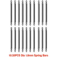 10/20PCS Dia 1.8mm Spring Bars Fits 14mm 16mm 17mm 18mm 19mm 20mm 21mm 22mm 23mm 24mm 25mm 26mm 27mm 28mm 30mm Strap Link Bars