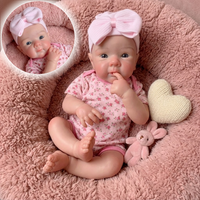 OtardDolls-45cm Washable Soft bebe reborn de silicona Girl Dolls With Open Mouth Painted & Unpainted Skin Handmade Silicone Doll