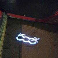 2Pcs Led Car Door Opening Warning Welcome Light Projector Emblem Decora Lamp For FIAT 500x 500L PUNTO-01 Accessories
