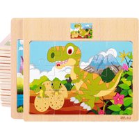 1pc Wooden Jigsaw Puzzle Game for Kids Cartoon Animals Traffic Car Puzzles Children Montessori Educational Toys
