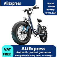 URLIFE E20 pro Adult E-bike 1500W motor Electric Bike 20-inch Fat Tire city ebike 48V15.6Ah battery Electric Bike 80 miles range image 4