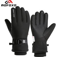 NOFOXO Waterproof Windproof Thermal Winter Skiing Gloves Non-slip Warm Touch Screen For Men Women MTB Snowmobile Cycling Gloves