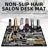 4/6 Silicone Salon Magnetic Mat Hairdressing Tool Holder Barber Clipper Pad Professional Hair Stylist Accessories Desk Organizer