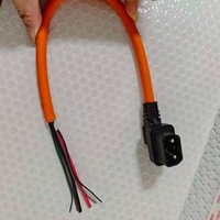Motorcycle Lithium Battery Charger Socket Cable Round Square Cable Suitable for Super Soco TC TS Tsx Cu
