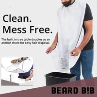 Male Shaving Apron Beard Catcher Cape Care Bib Face Shaved Hair Adult Bib Shaver Cleaning Hairdresser for Man Clean Apron C0029A