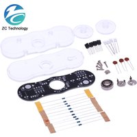 Electronic DIY Kit POV Rotate Fingertip Gyro DIY Soldering Kit Colorful Diode Electronic Training Set Fidget Spinner SMD Welding