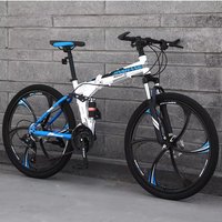 AliExpress Carbon Steel Frame 26-inch 26'' Foldable Folding Frame Mountain Bike 24 26 27.5 29 Inch 21speed Cross Country