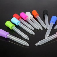 5Pcs 5ml Plastic Squeeze Transfer Pipettes Droppers for Liquid Laboratory Experiment DIY Craft Mold Accessories Office Supplies