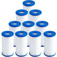 Ice Bath Filter 5" x 2.5" (10 Pack) Cold Plunge Filter 20 Micron Pleated Sediment filtrage Replacement with Ice Bath Tub