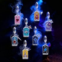 925 Silver Plated Mysterious Charming Tarot Card Series Charms Bead Diy Bracelet Necklace Making Gift Of High Quality Jewelry