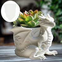 Tyrannosaurus Succulent Plant Flowerpot Resin Silicone Mold Wing Dragon Gypsum Flowerpot Molds Mighty Fire Breathe Dragon mould