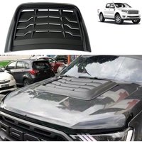 Black Bonnet Scoop Hood Vent Universal Front Engine Air Outlet Vent Cover Plastic Auto Hood Deflector Vent Cover Modified